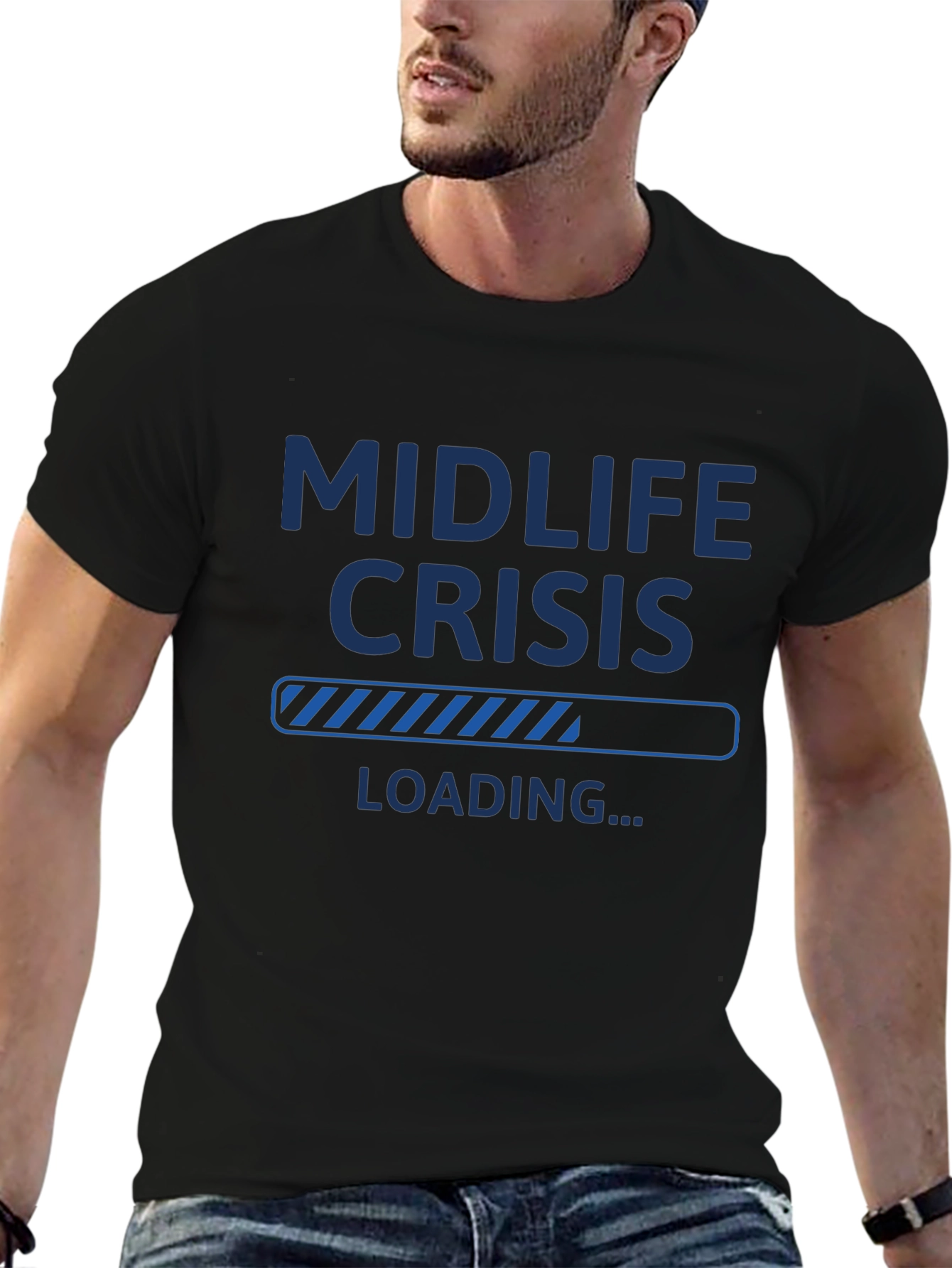Midlife Crisis Loading T-Shirt - Funny Mens Tee
