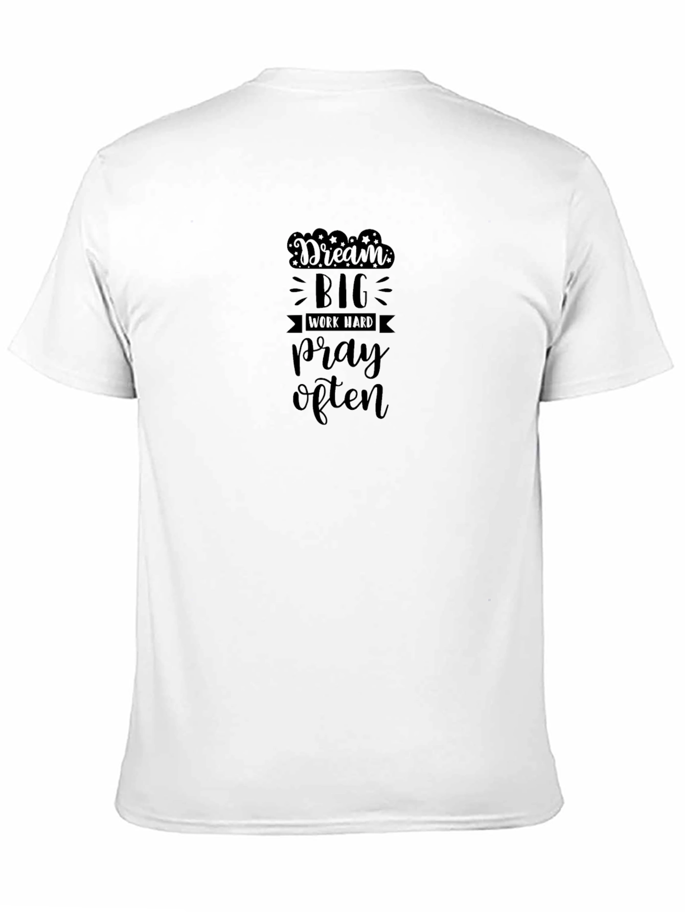 Dream Big Graphic Tee - Black Cotton Blend