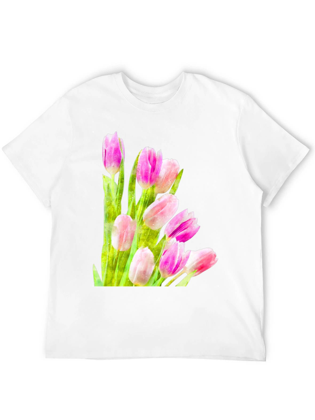 Tulip Bloom Tee - Floral Graphic T-Shirt