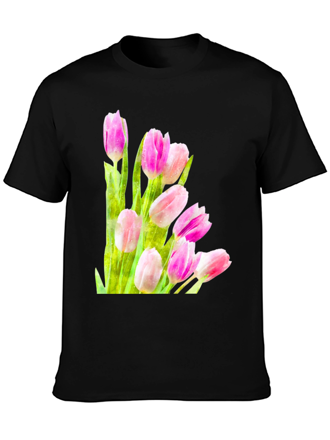 Tulip Bloom Tee - Floral Graphic T-Shirt