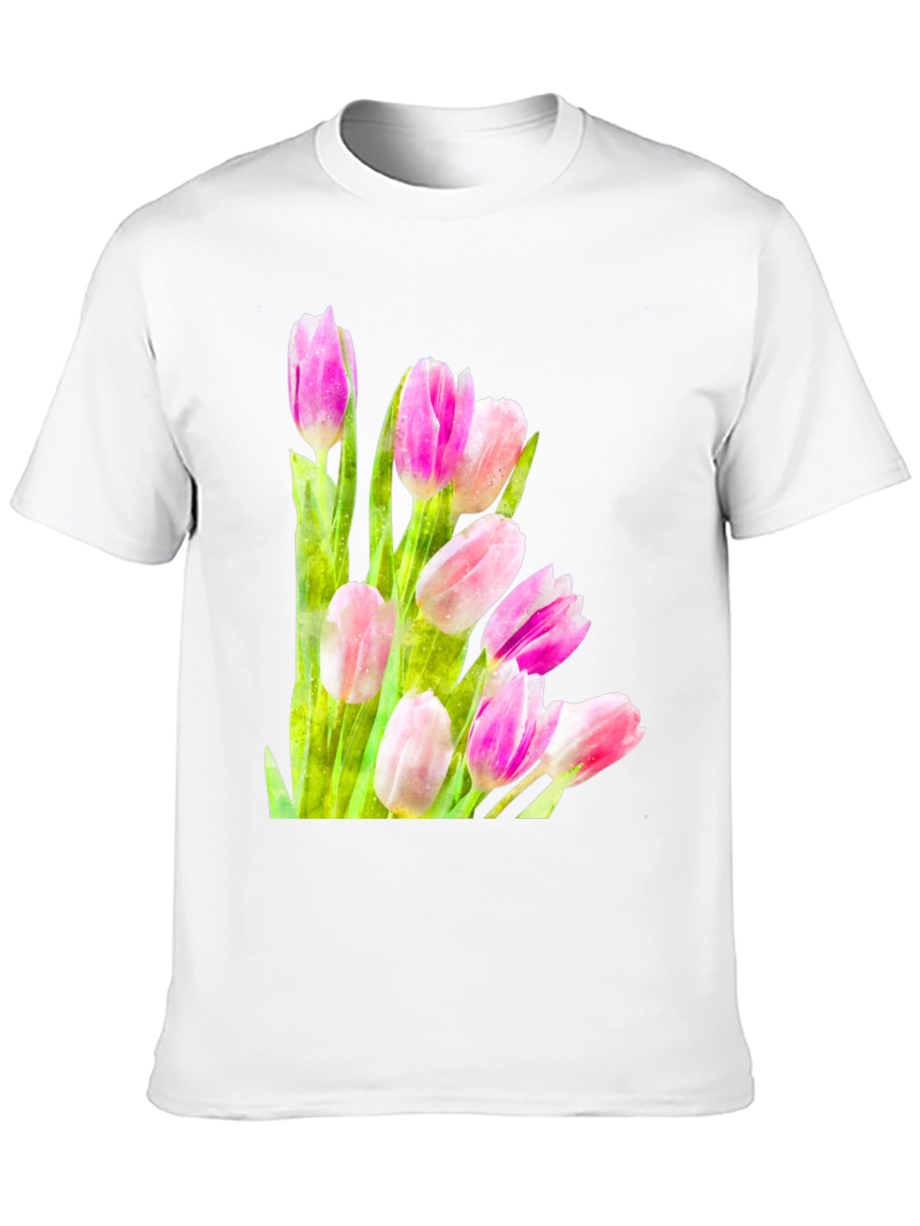 Tulip Bloom Tee - Floral Graphic T-Shirt