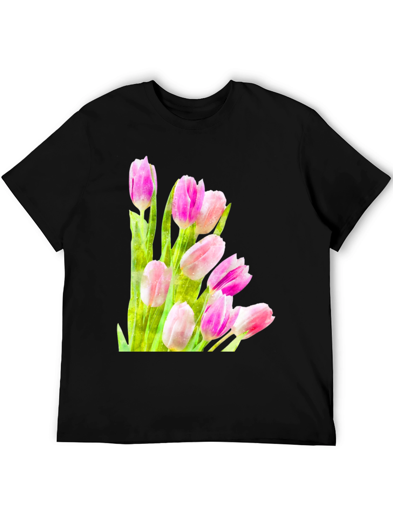 Tulip Bloom Tee - Floral Graphic T-Shirt