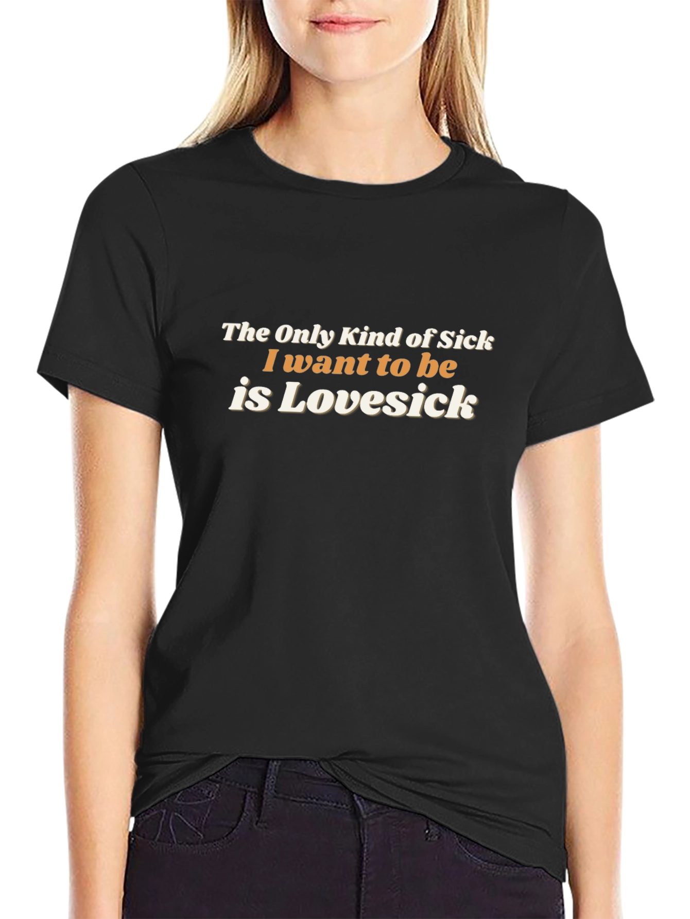 Lovesick Graphic Tee - Trendy Slogan T-Shirt