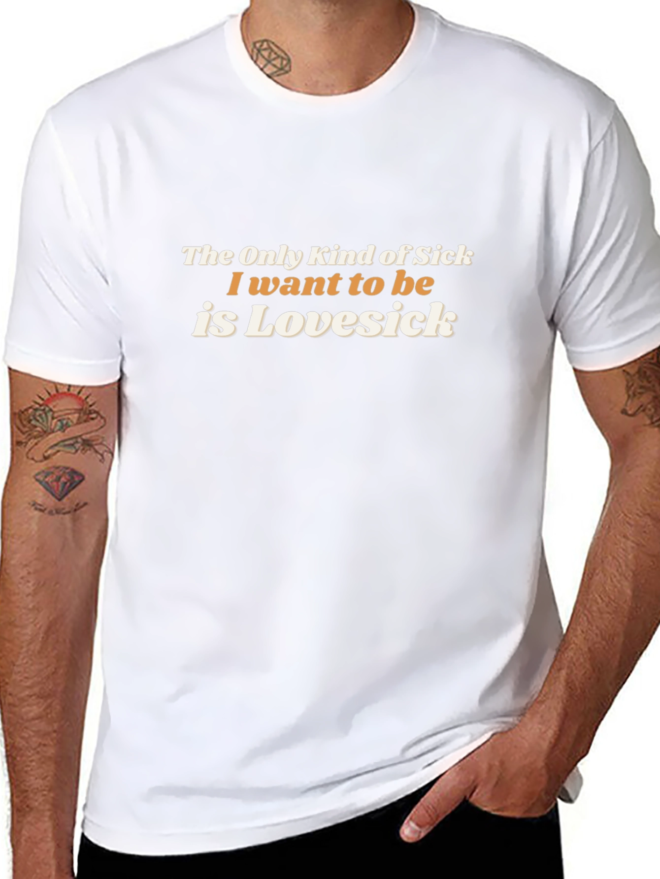 Lovesick Graphic Tee - Trendy Slogan T-Shirt