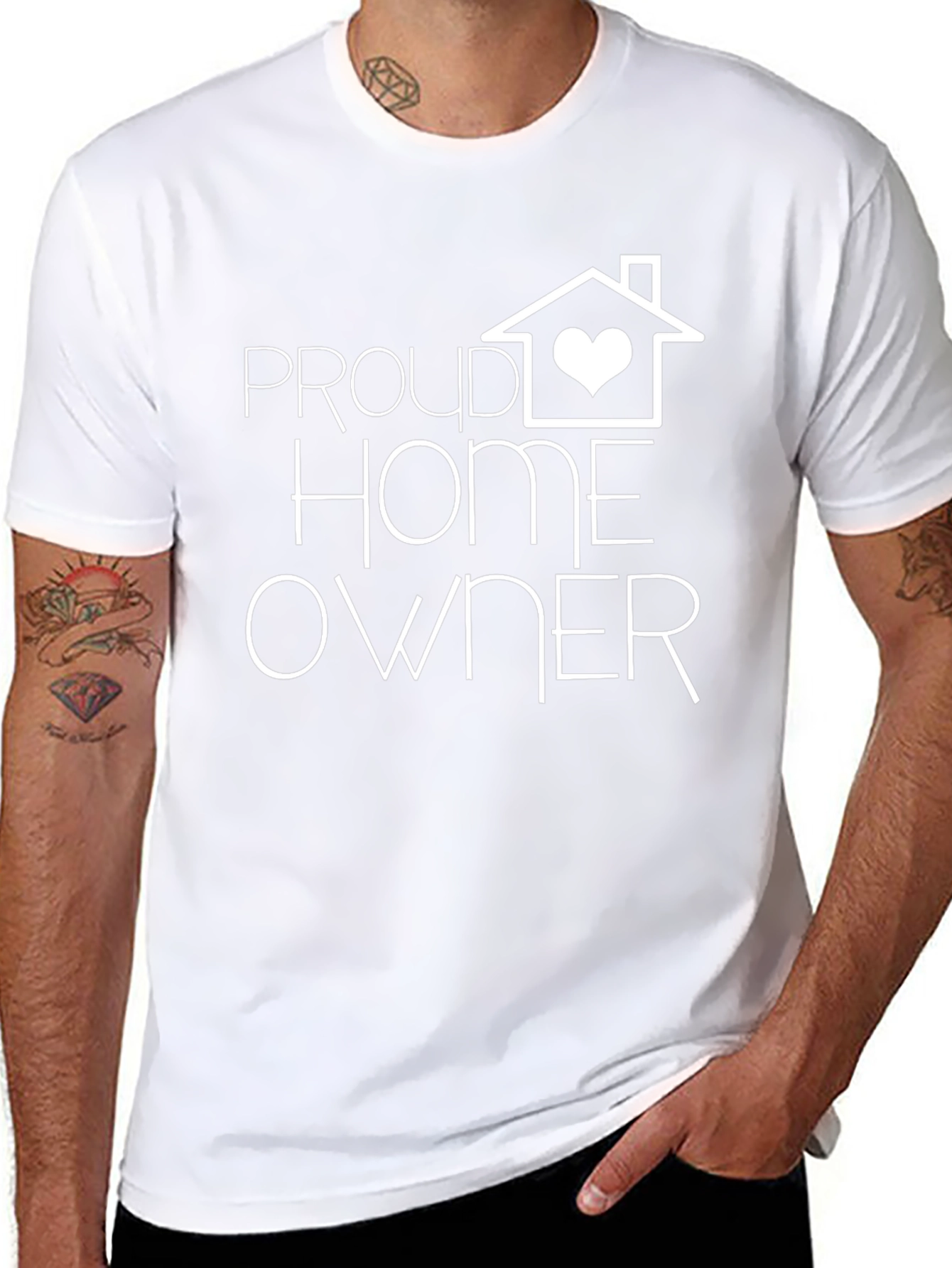 Proud Homeowner Graphic Tee - Black