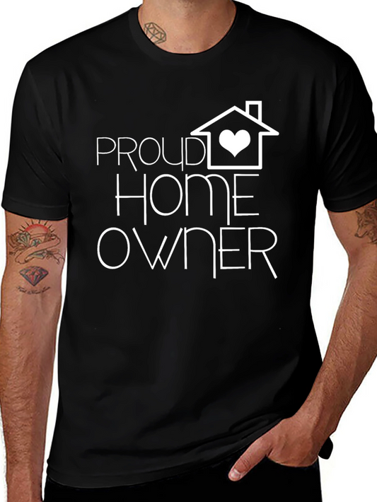 Proud Homeowner Graphic Tee - Black