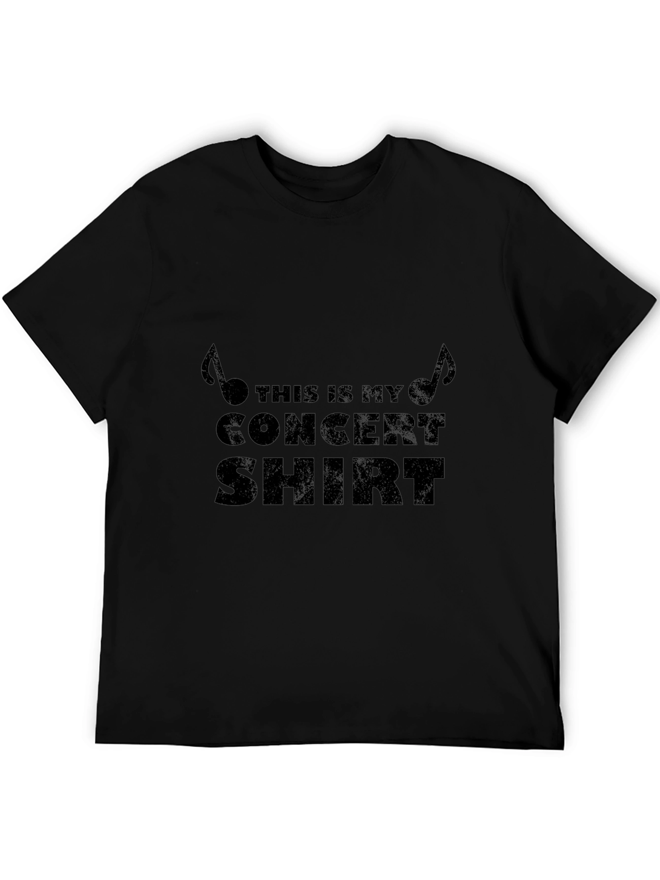 Concert Shirt - Mens Black Graphic Tee