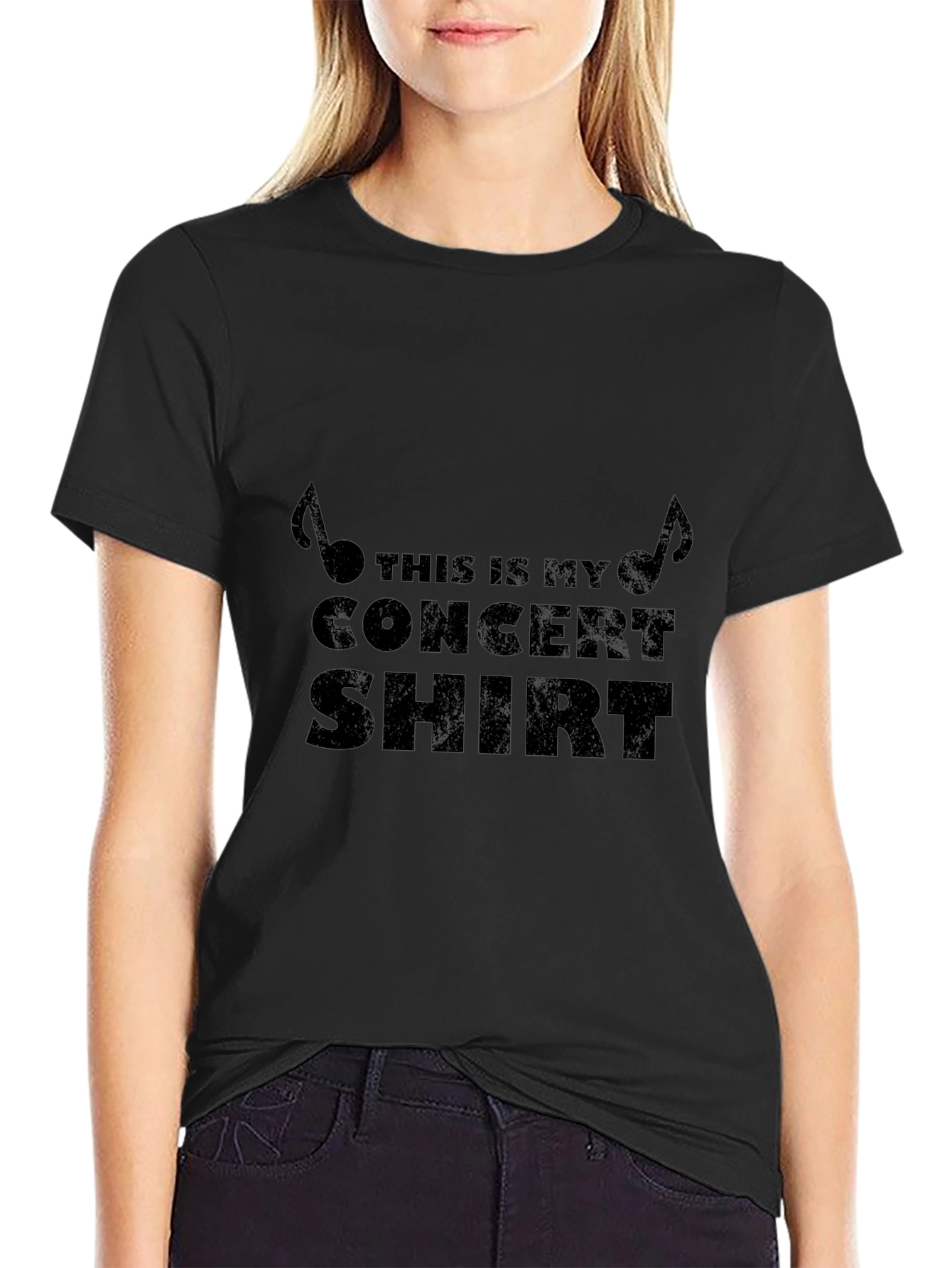 Concert Shirt - Mens Black Graphic Tee
