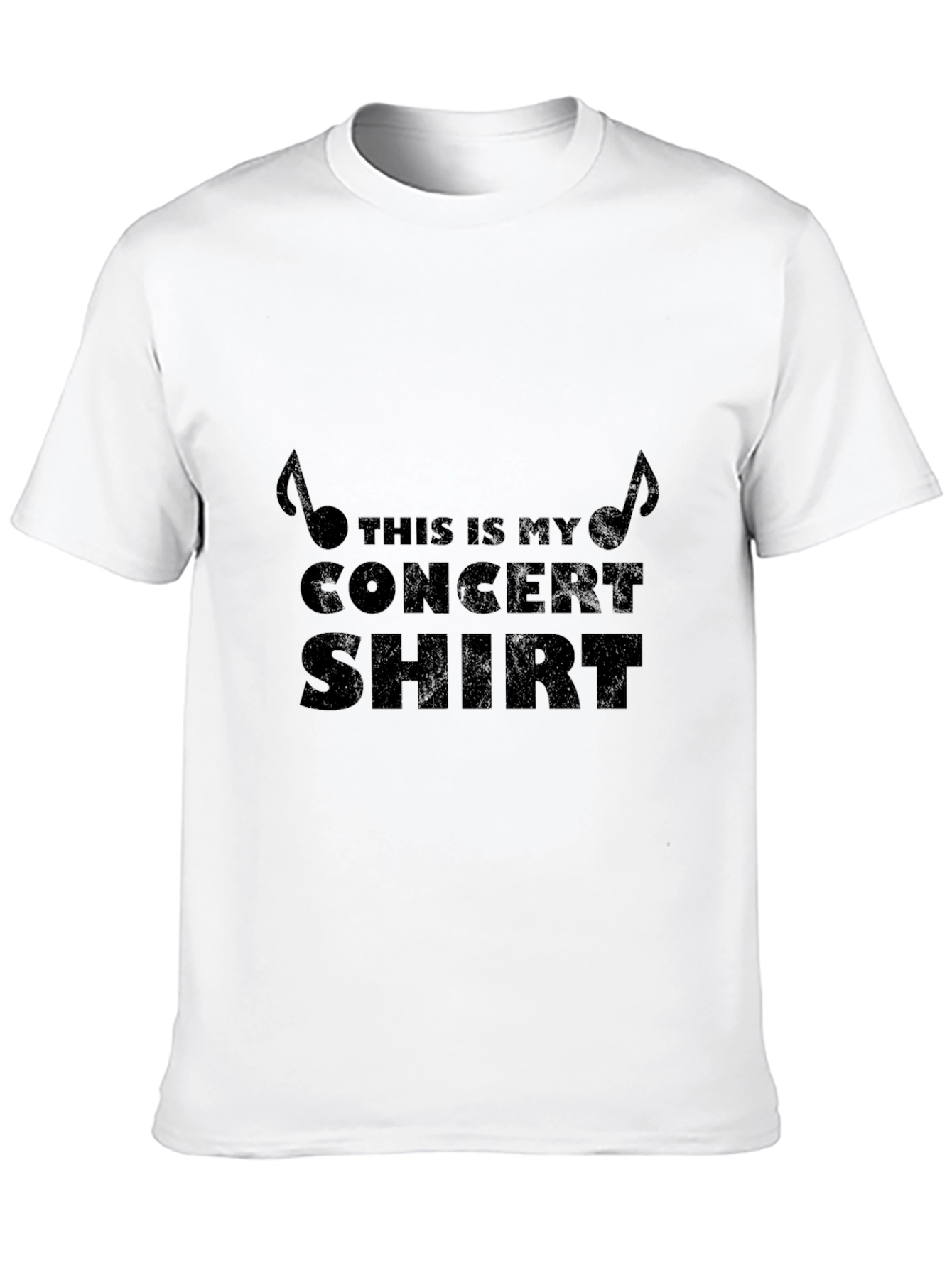 Concert Shirt - Mens Black Graphic Tee