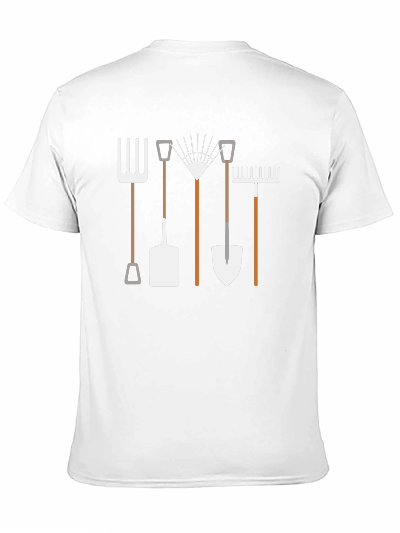Gardening Tools Graphic T-Shirt - Black