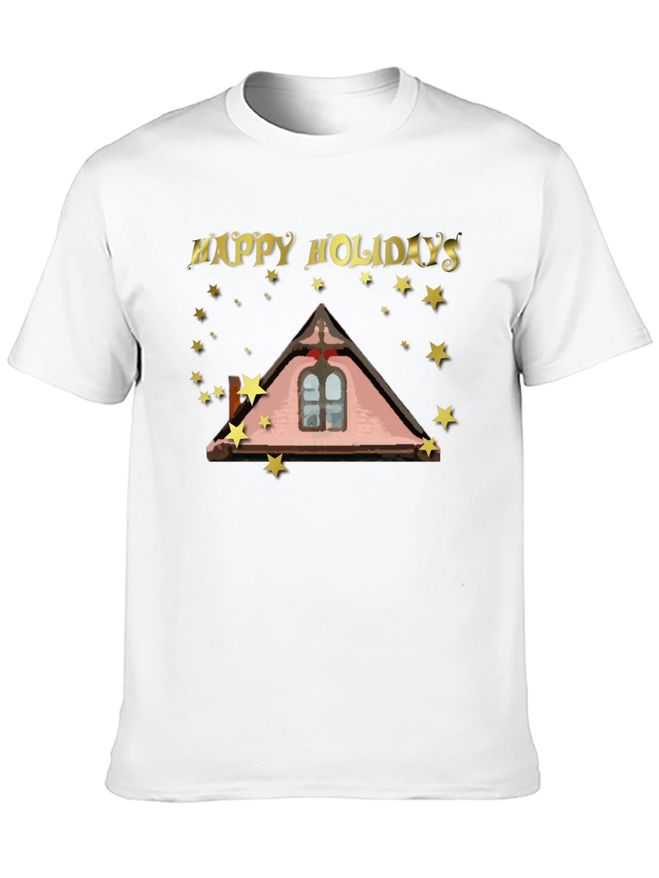 Happy Holidays Roofline Star T-Shirt