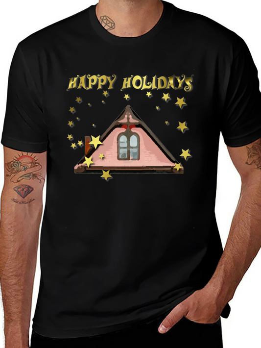 Happy Holidays Roofline Star T-Shirt