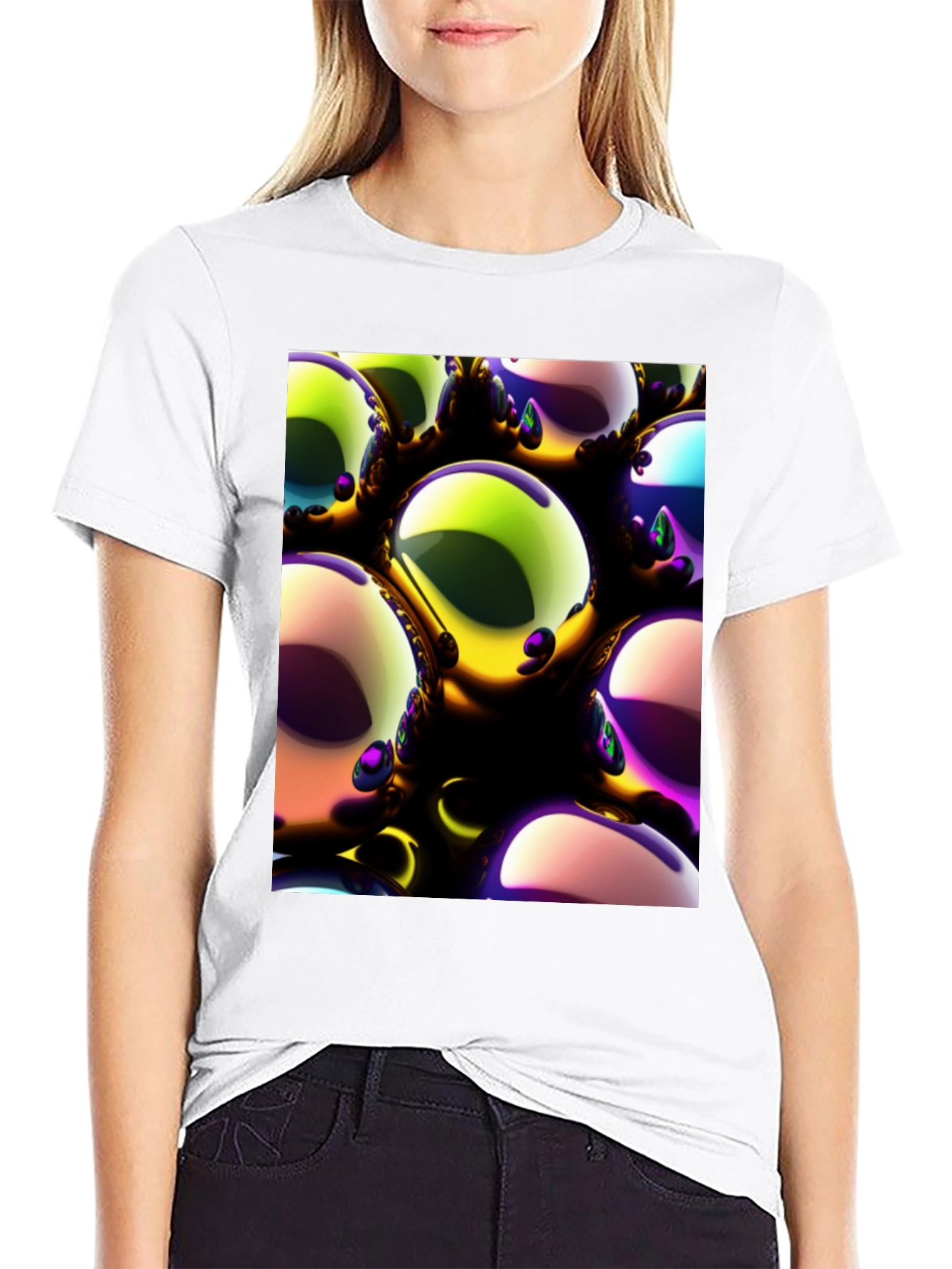Abstract Spheres Graphic Tee