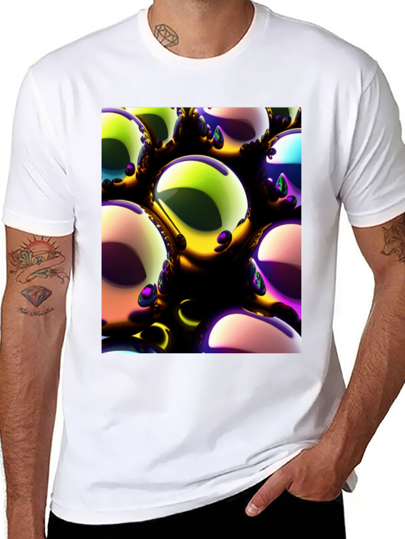 Abstract Spheres Graphic Tee