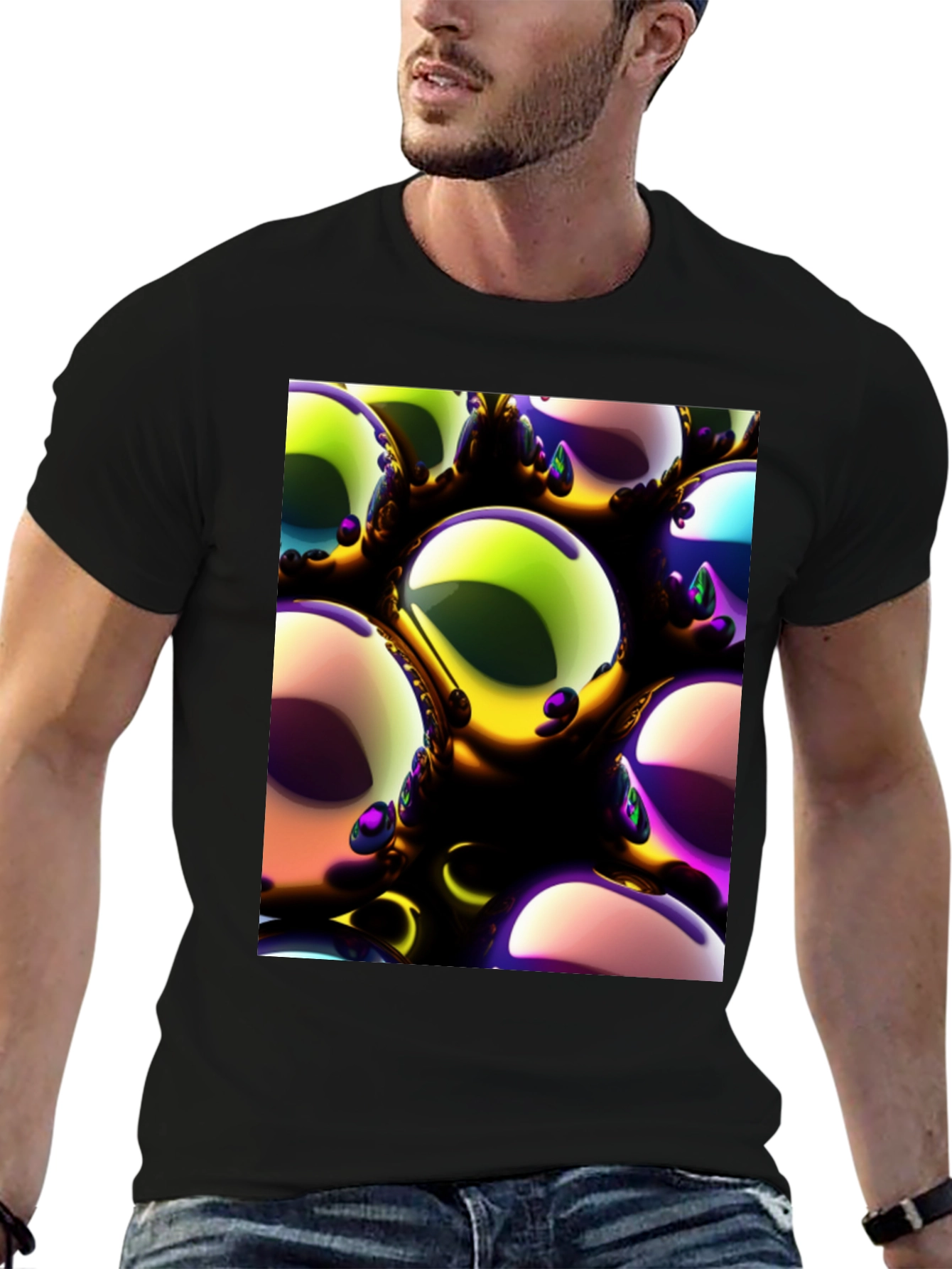 Abstract Spheres Graphic Tee