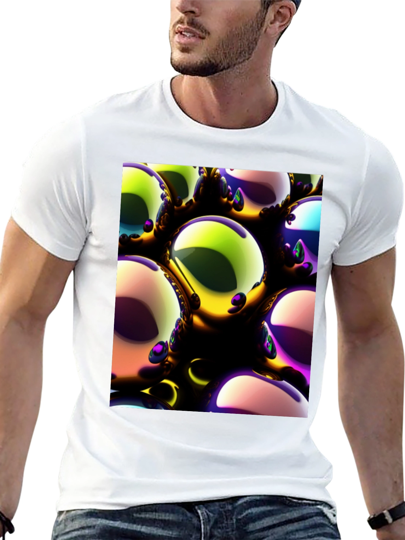 Abstract Spheres Graphic Tee