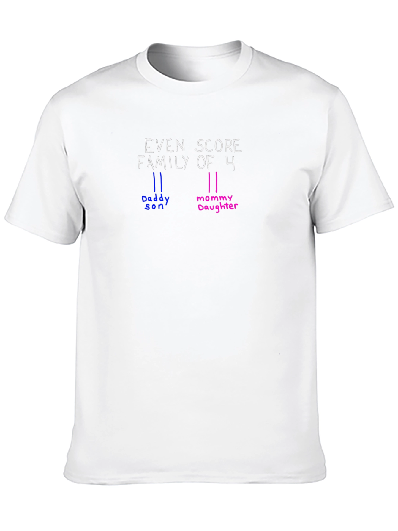 Even Score Family of 4 T-Shirt
