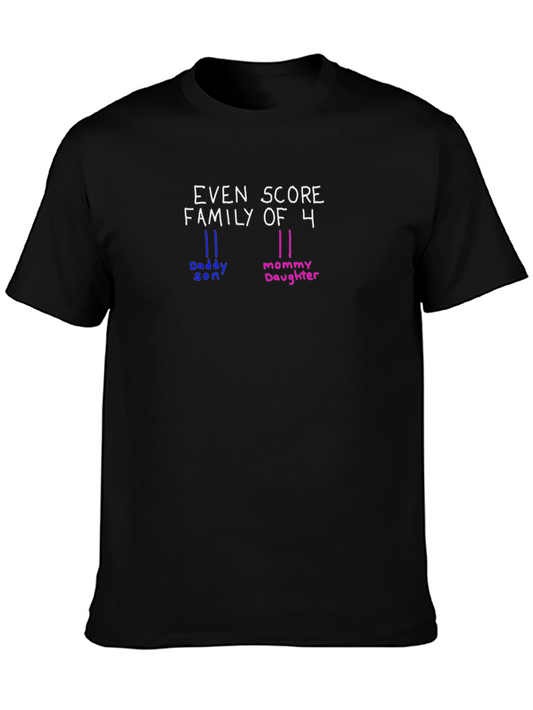 Even Score Family of 4 T-Shirt