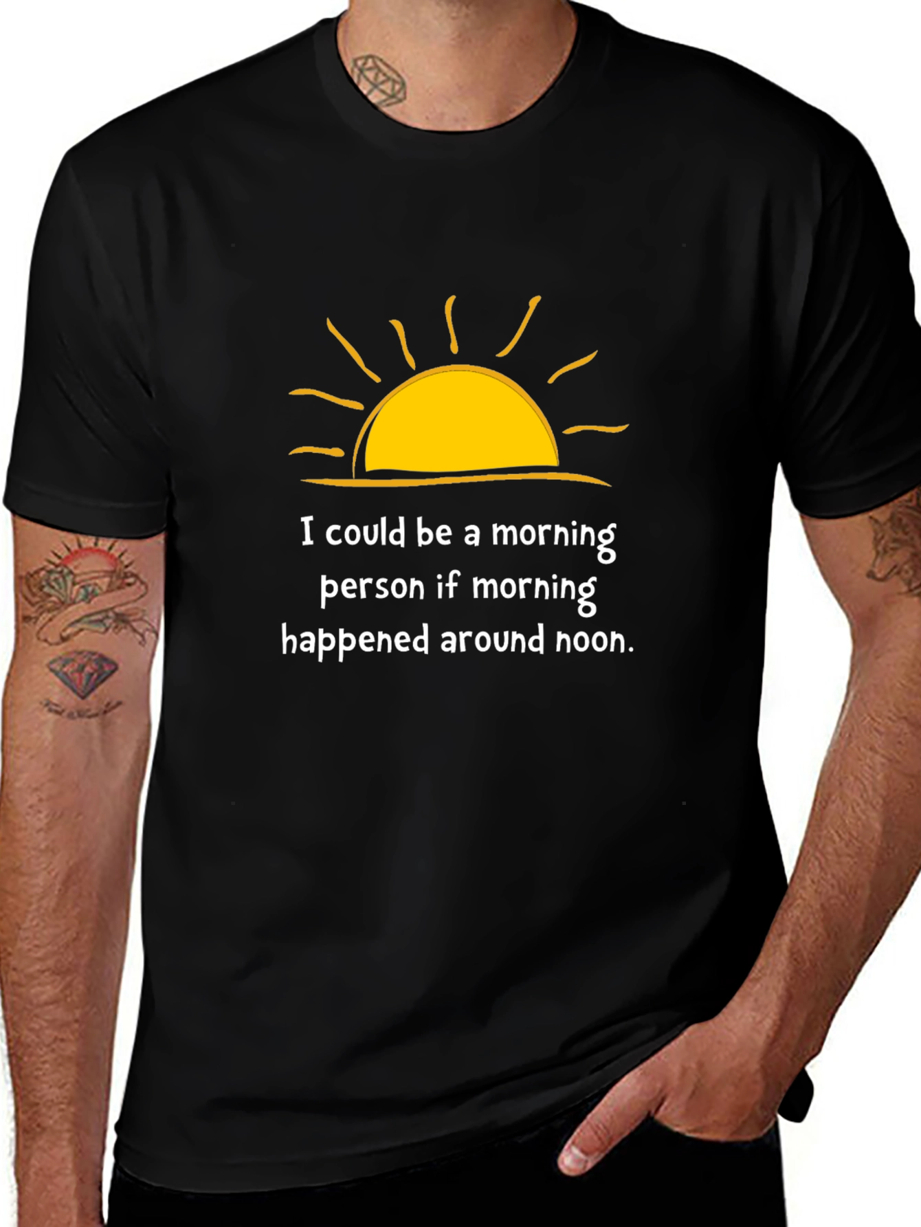 Morning Person Graphic Tee - Funny Novelty T-Shirt