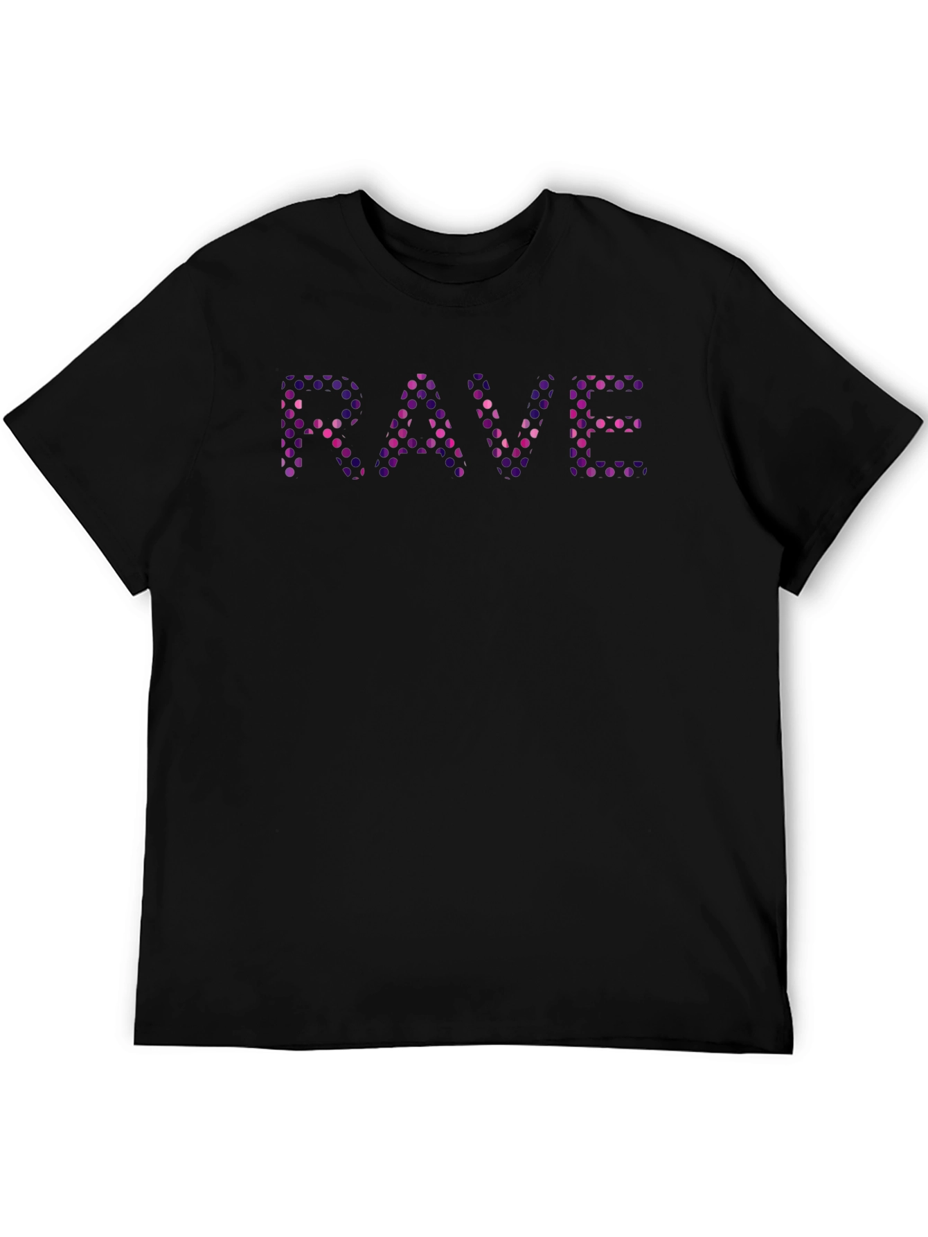 Rave Graphic Print Black T-Shirt