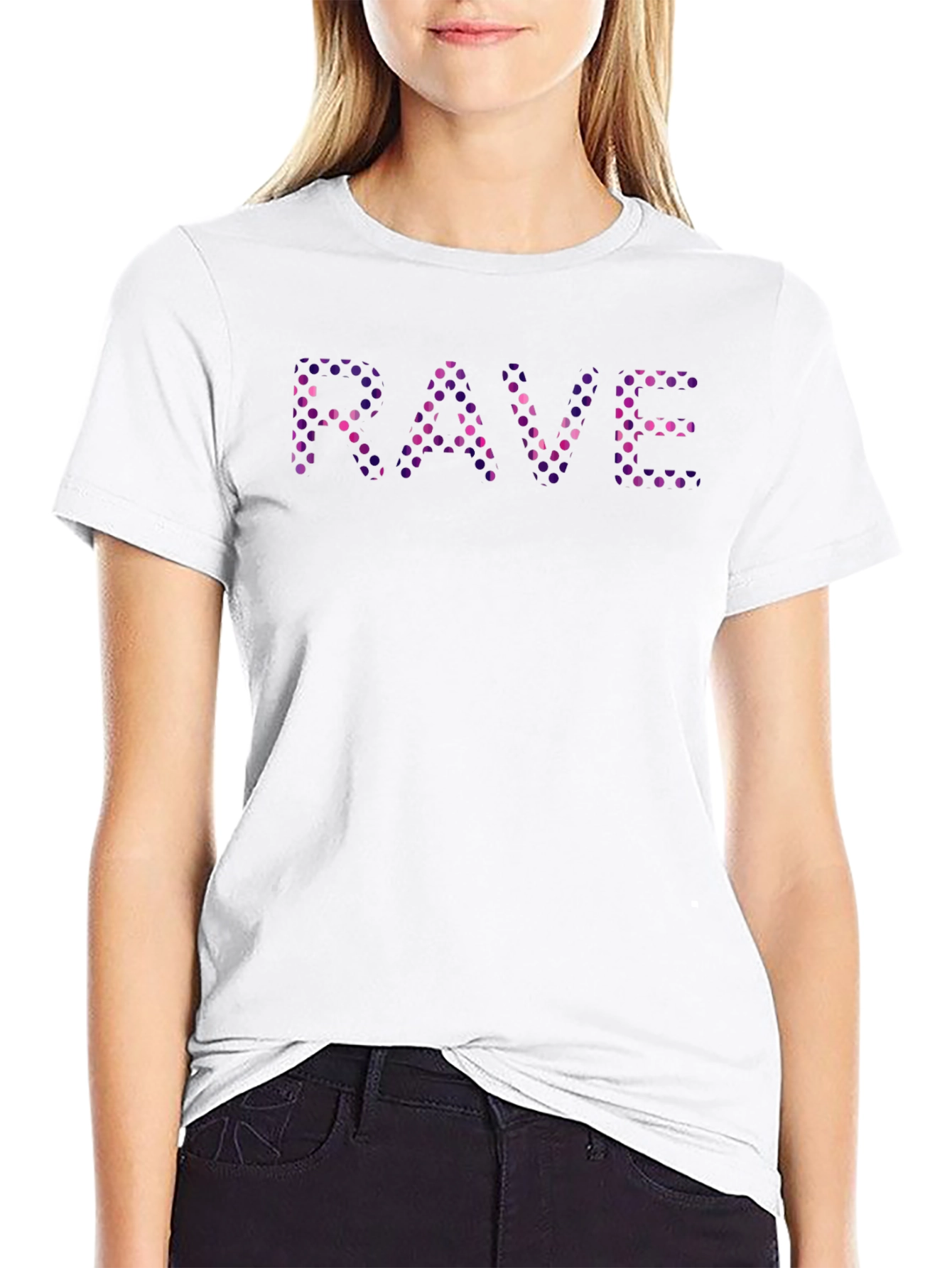 Rave Graphic Print Black T-Shirt