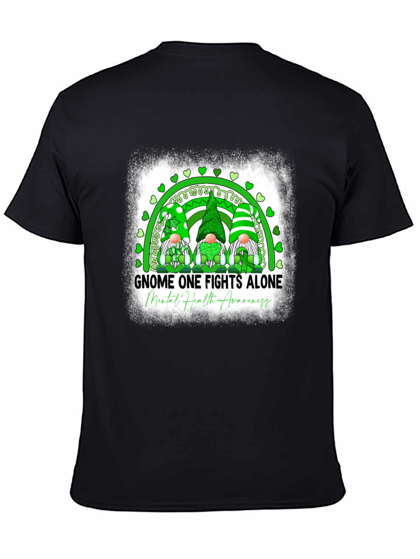 Gnome One Fights Alone Mental Health Awareness T-Shirt