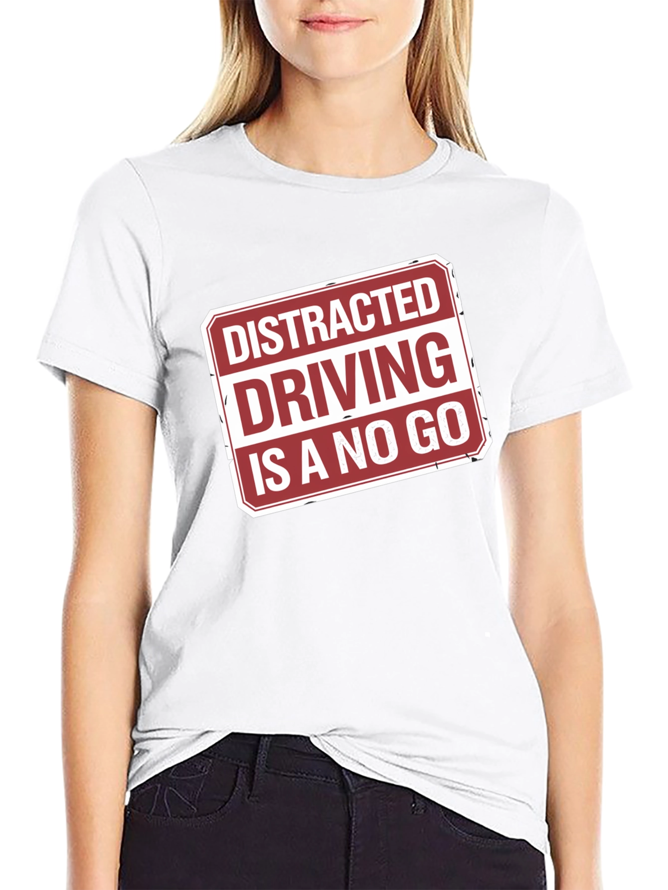 Distracted Driving No Go Graphic Tee