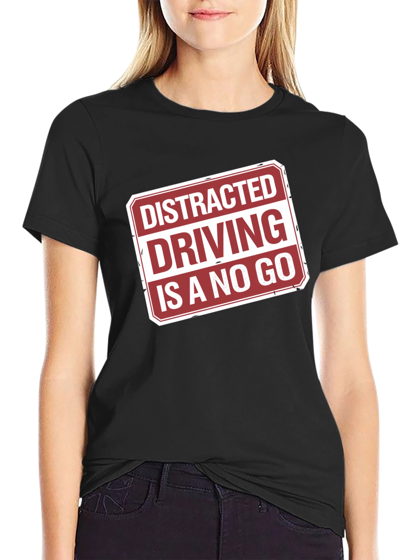 Distracted Driving No Go Graphic Tee
