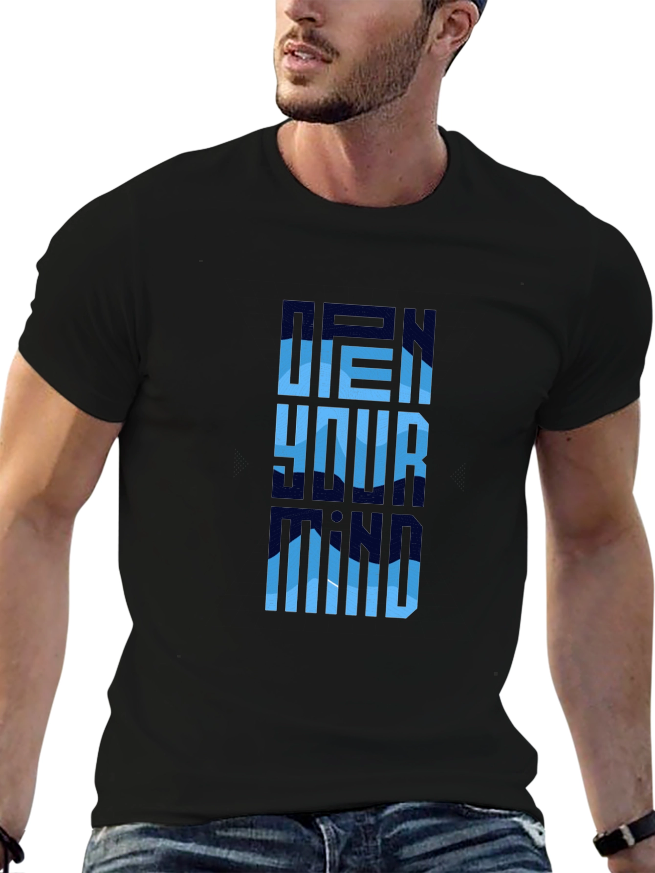 Open Your Mind Graphic Tee - Cool Design