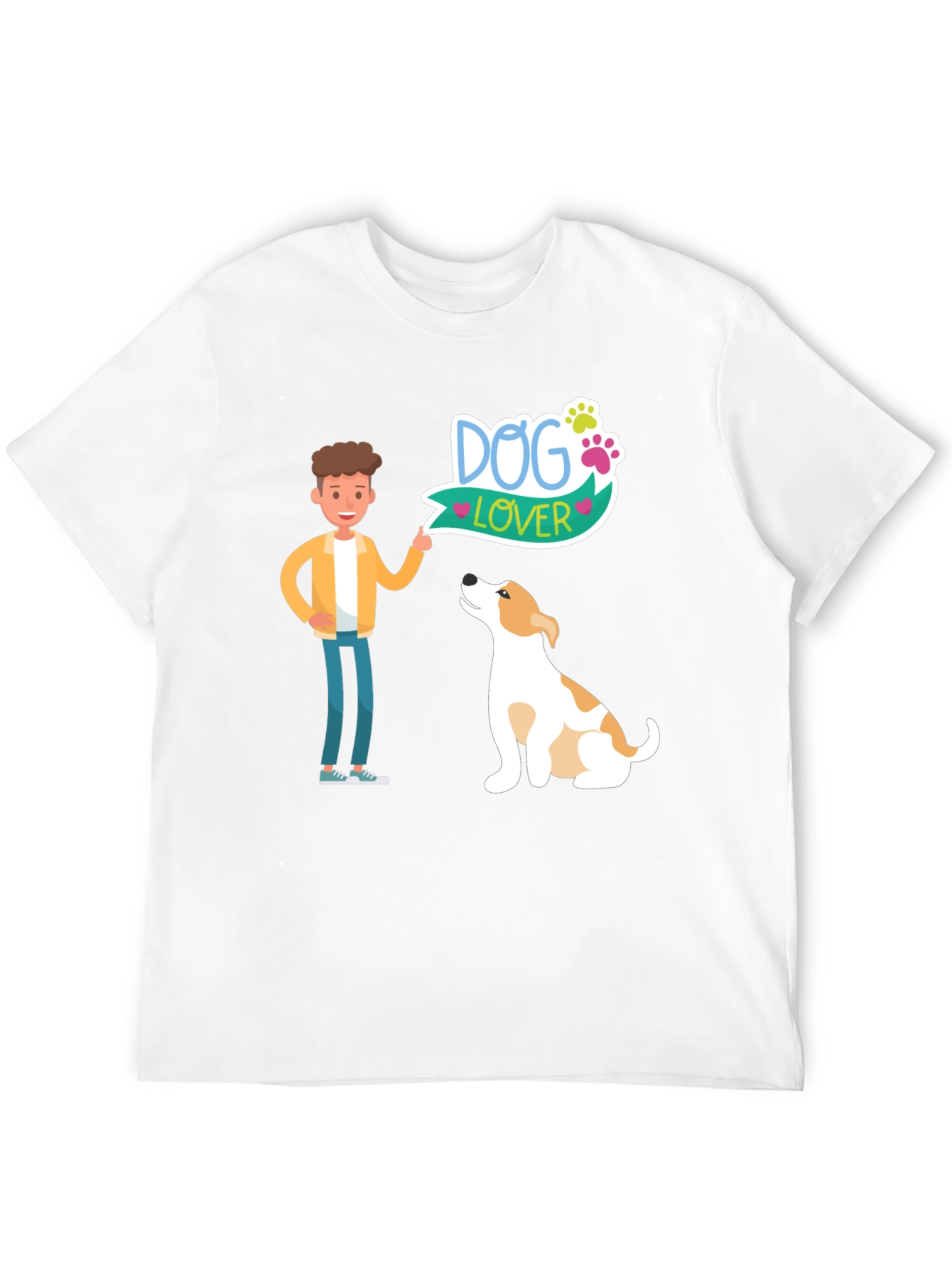 Dog Lover Graphic Tee - Mens Black T-Shirt