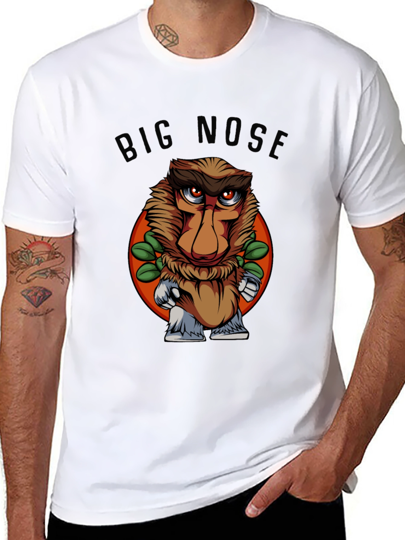 Big Nose Proboscis Monkey Graphic T-Shirt