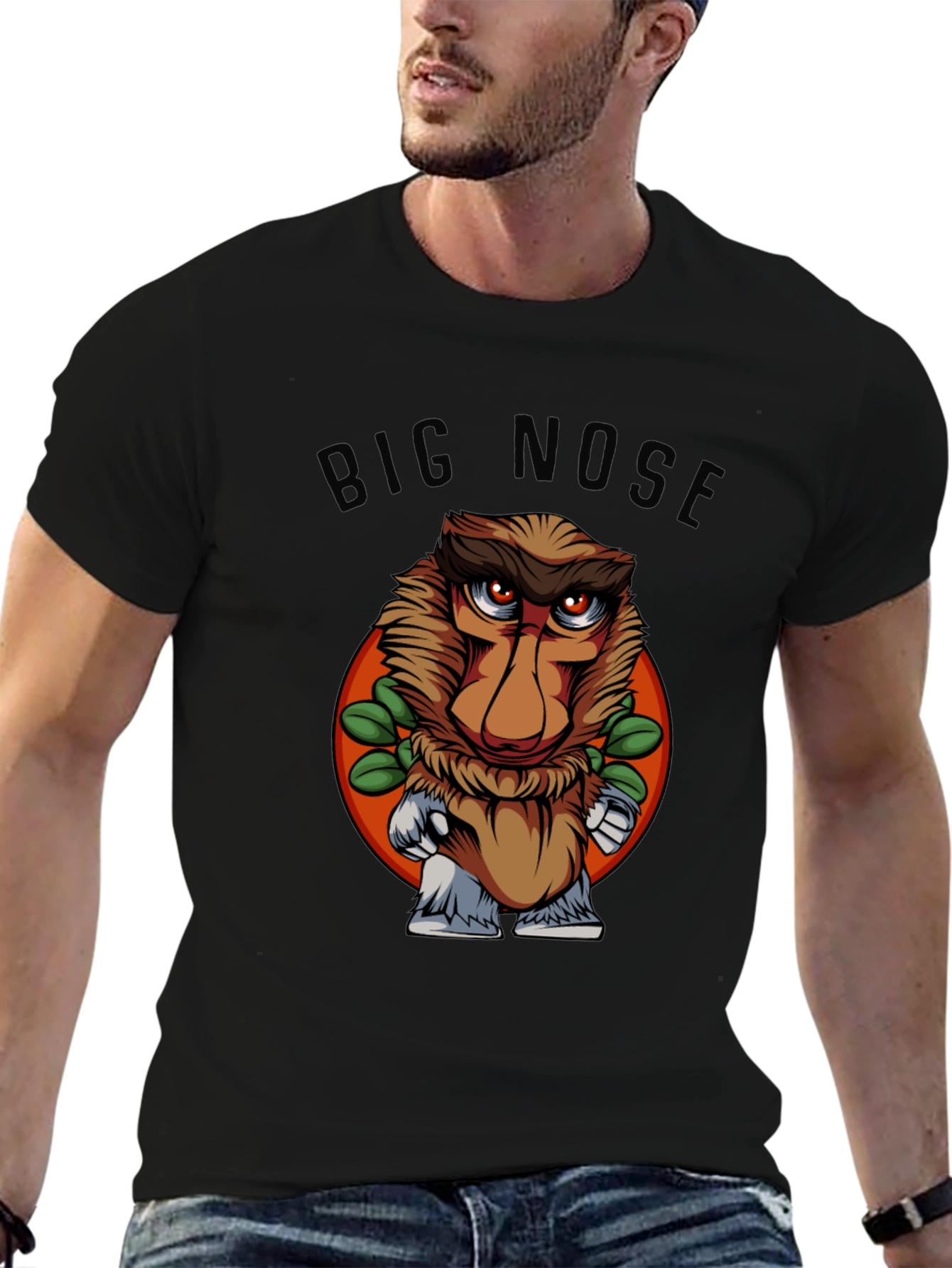 Big Nose Proboscis Monkey Graphic T-Shirt