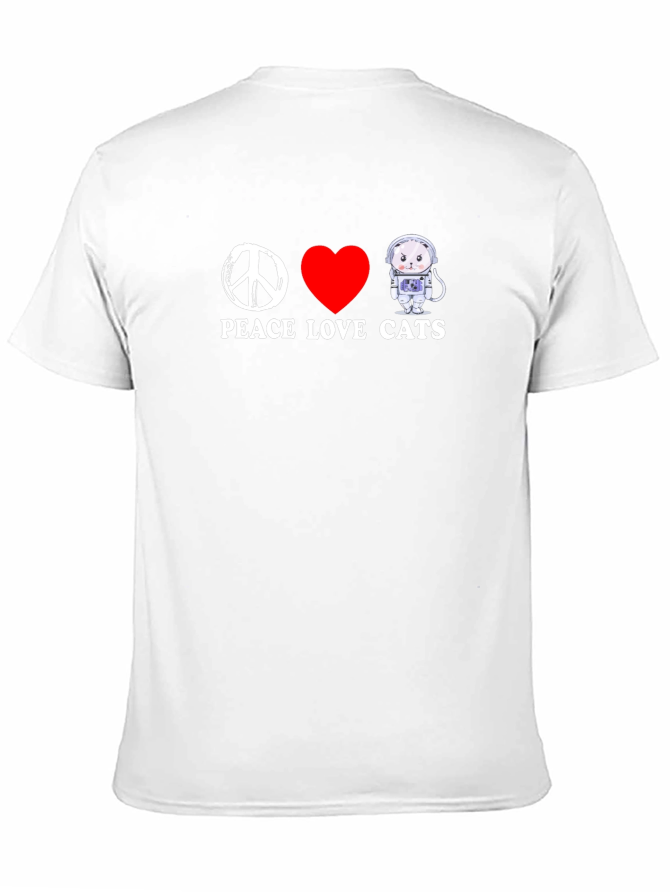 Peace Love Cats Graphic T-Shirt