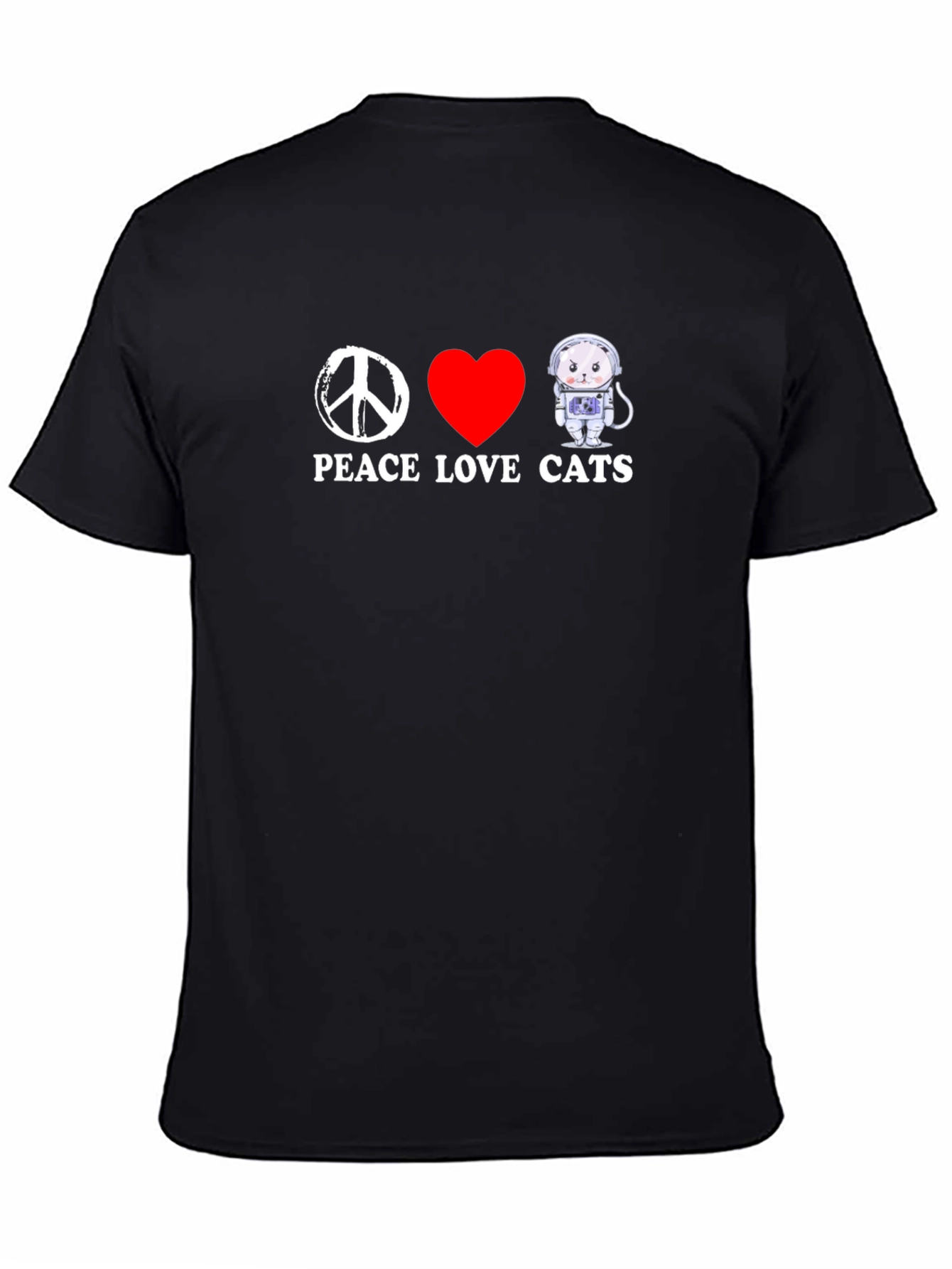 Peace Love Cats Graphic T-Shirt
