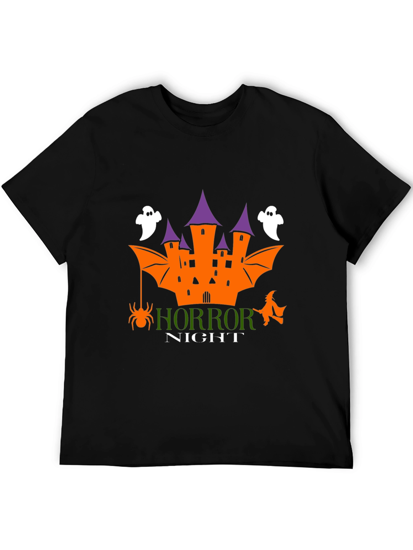 Horror Night Graphic T-Shirt Halloween Party Tee