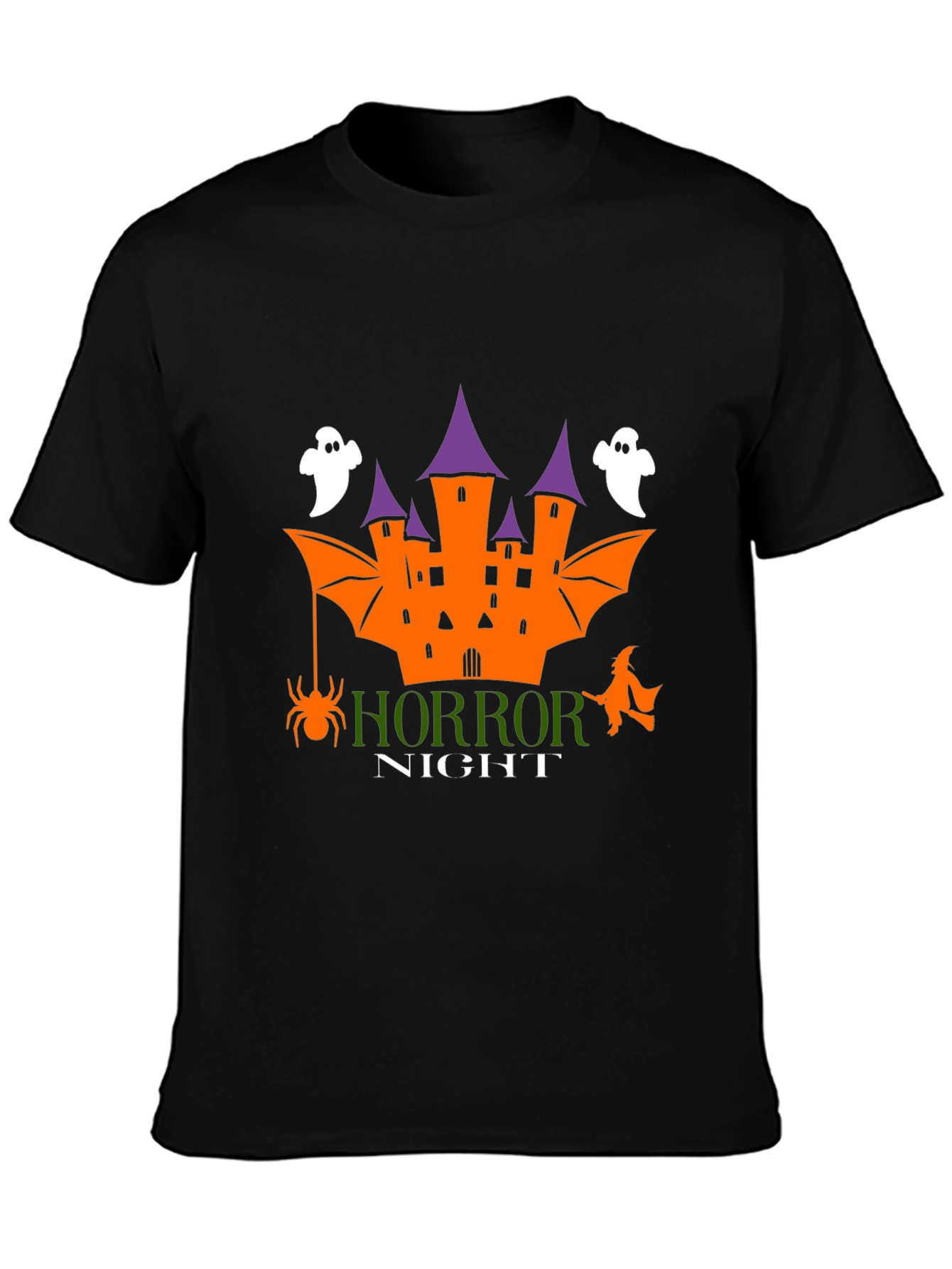 Horror Night Graphic T-Shirt Halloween Party Tee