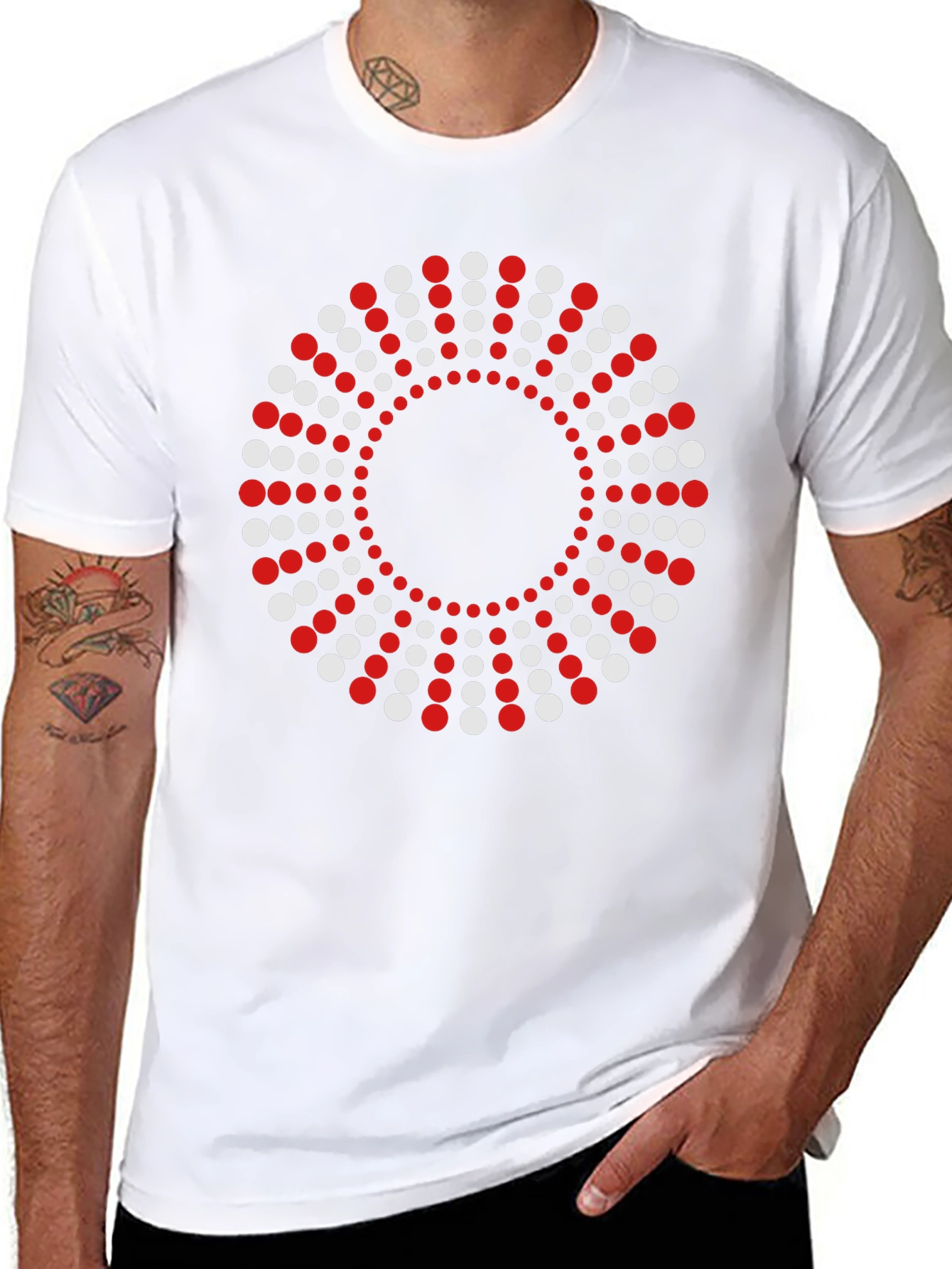 Abstract Circle Dot T-Shirt