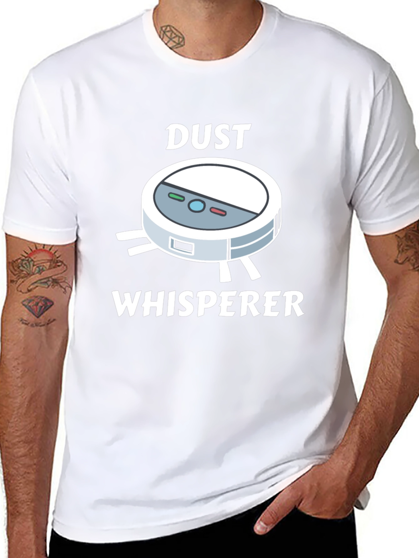 Dust Whisperer T-Shirt - Robot Vacuum Humor