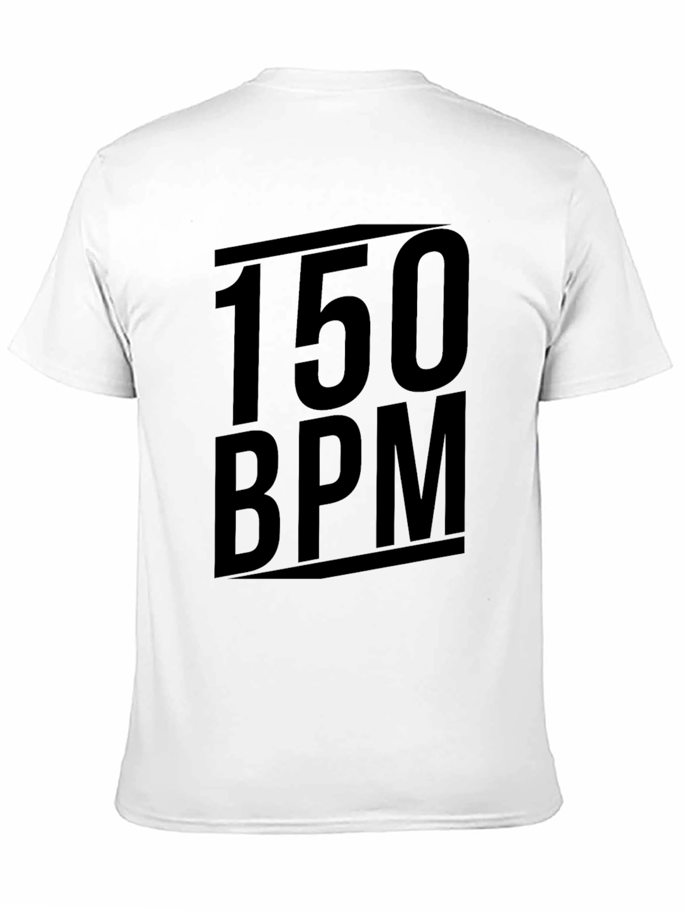 150 BPM Black Graphic Tee - Music Lover Shirt