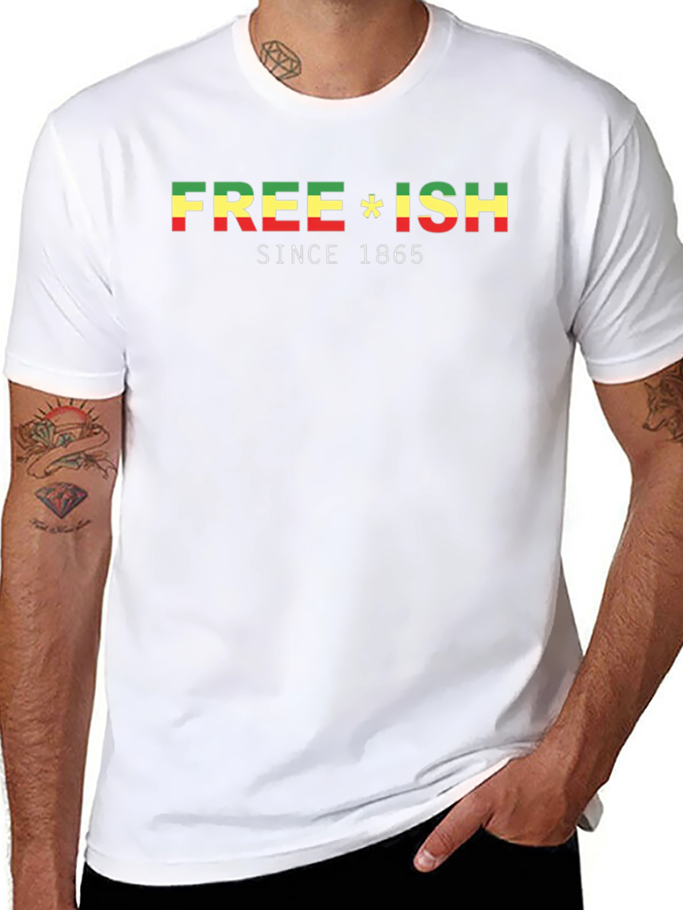 Free-ish Since 1865 Black Graphic T-Shirt