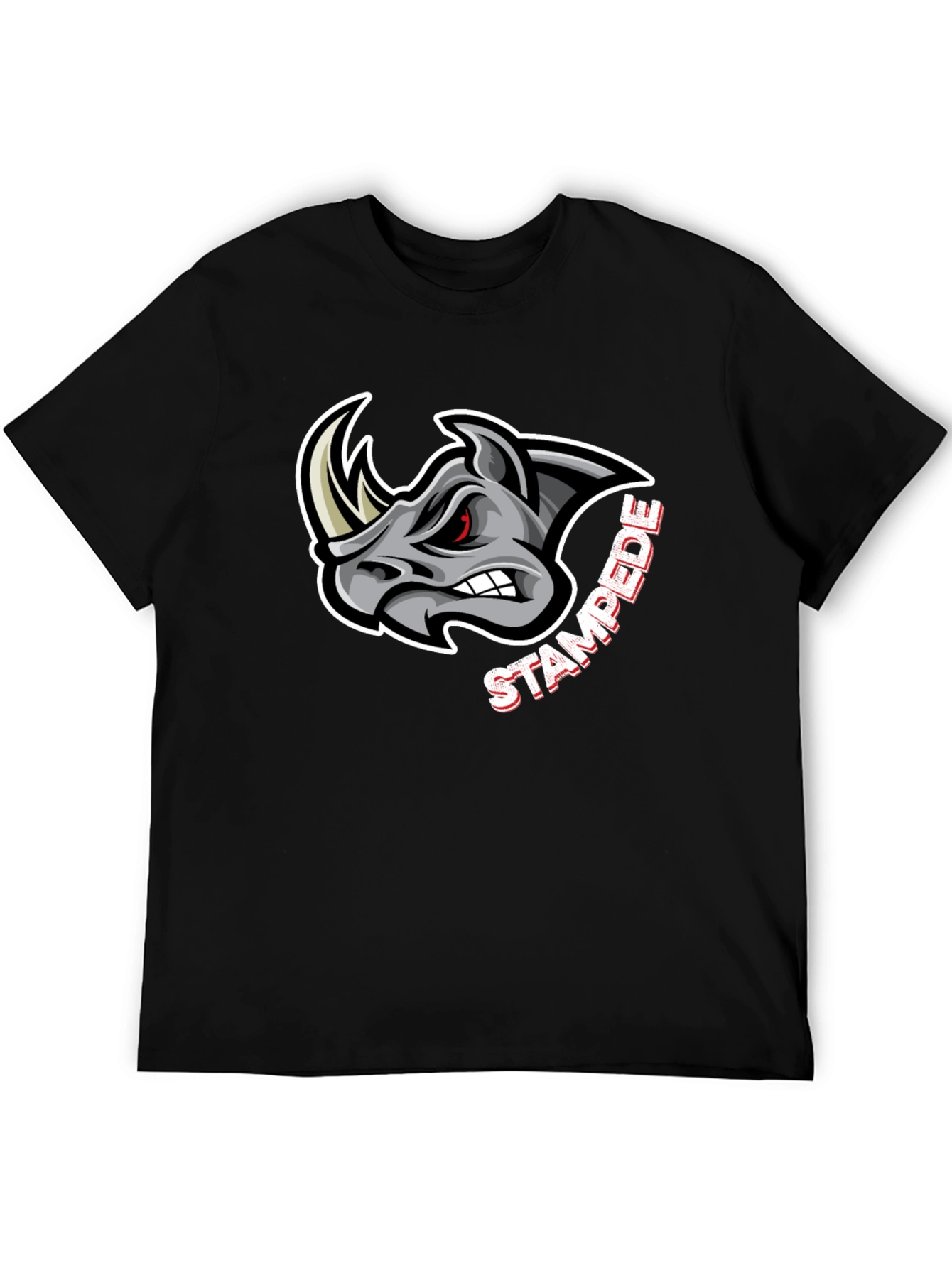 Black Rhino Stampede Graphic T-Shirt