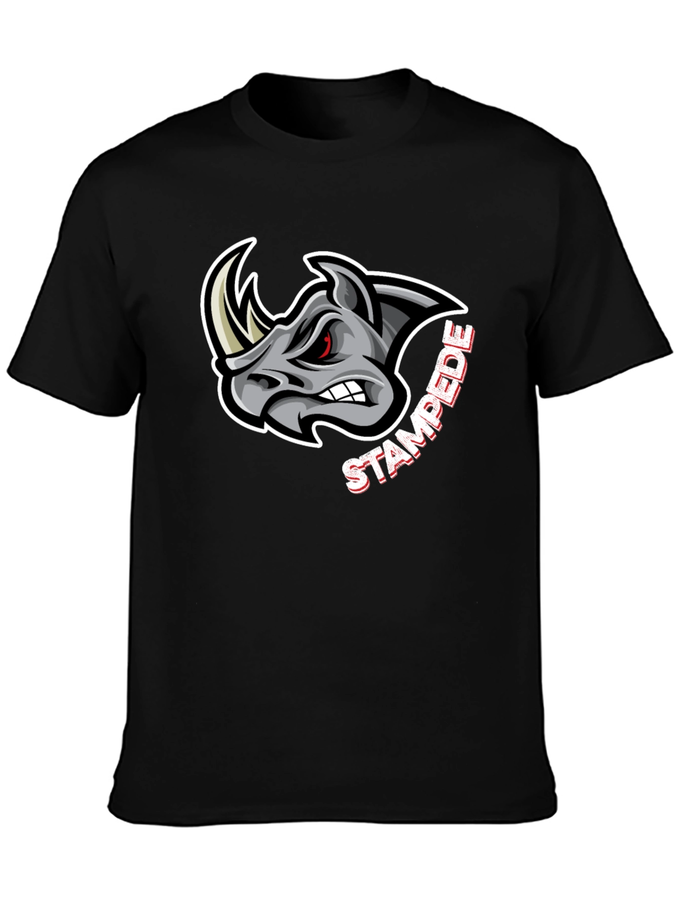 Black Rhino Stampede Graphic T-Shirt