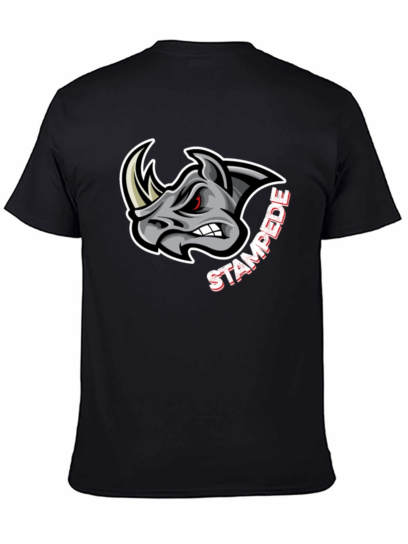 Black Rhino Stampede Graphic T-Shirt