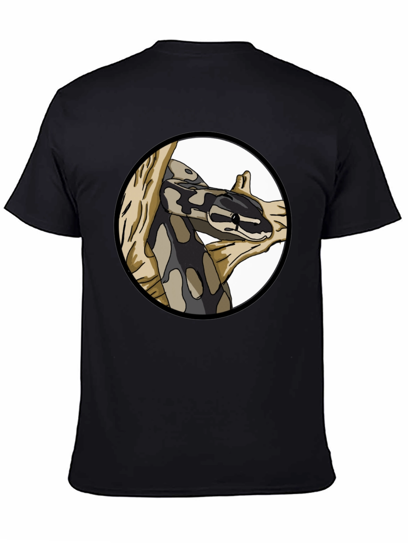 Snake Graphic Print Crew Neck T-Shirt