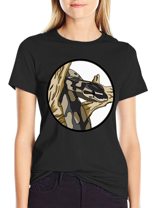 Snake Graphic Print Crew Neck T-Shirt