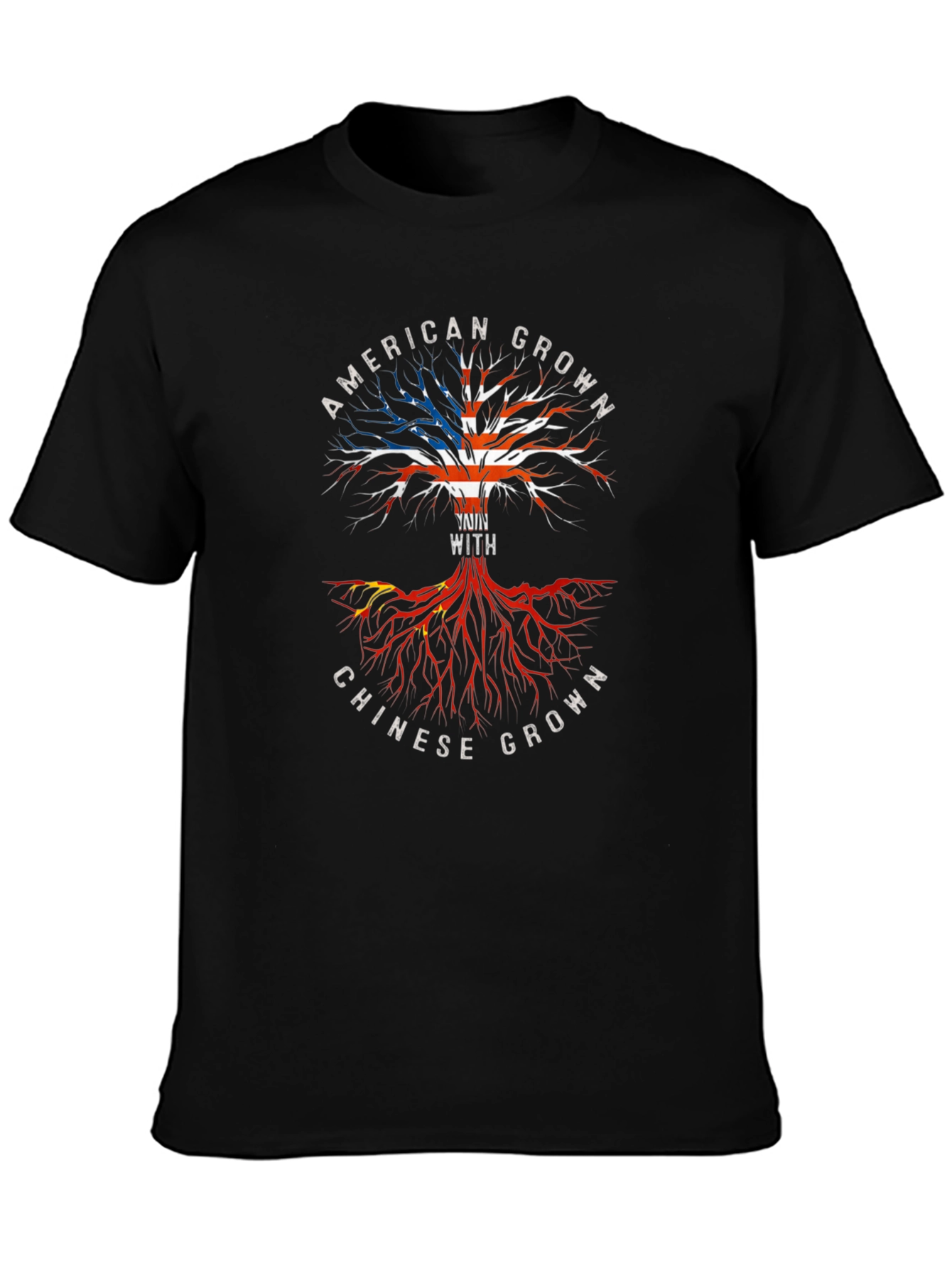 American Grown Chinese Grown Graphic Tee