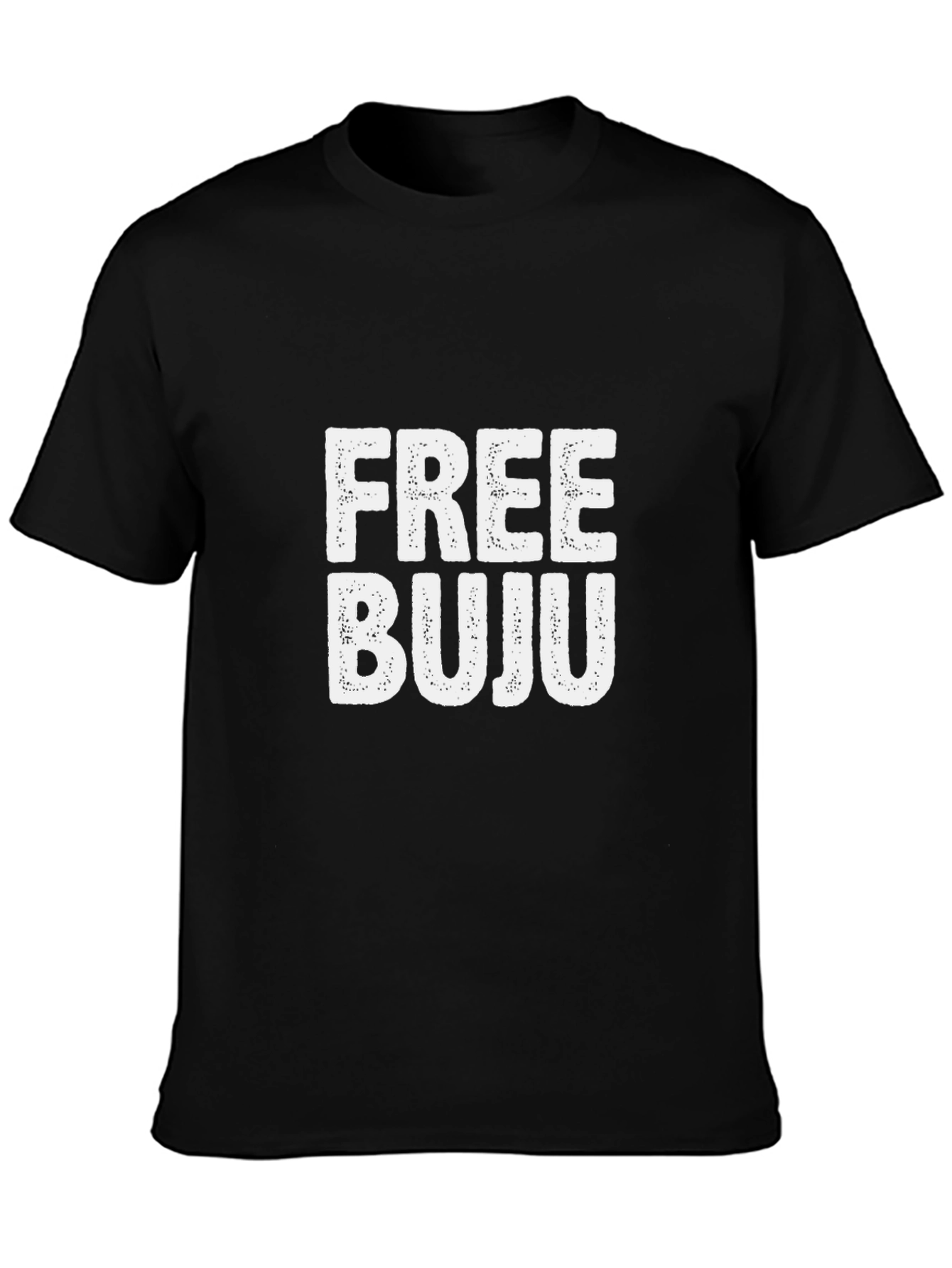 Free Buju Graphic T-Shirt - Black Crew Neck Tee