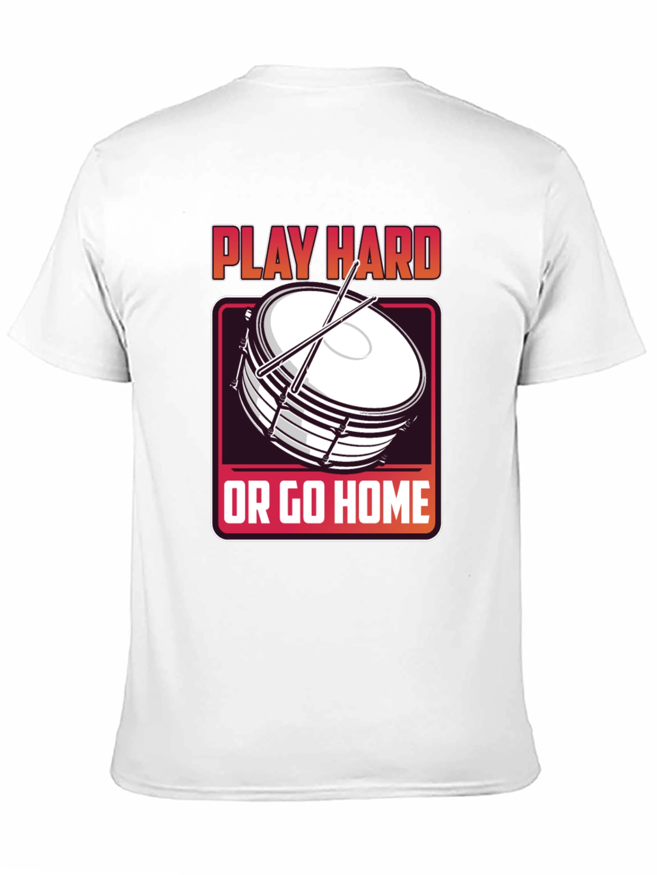 Play Hard Drum T-Shirt - Music Lover Tee
