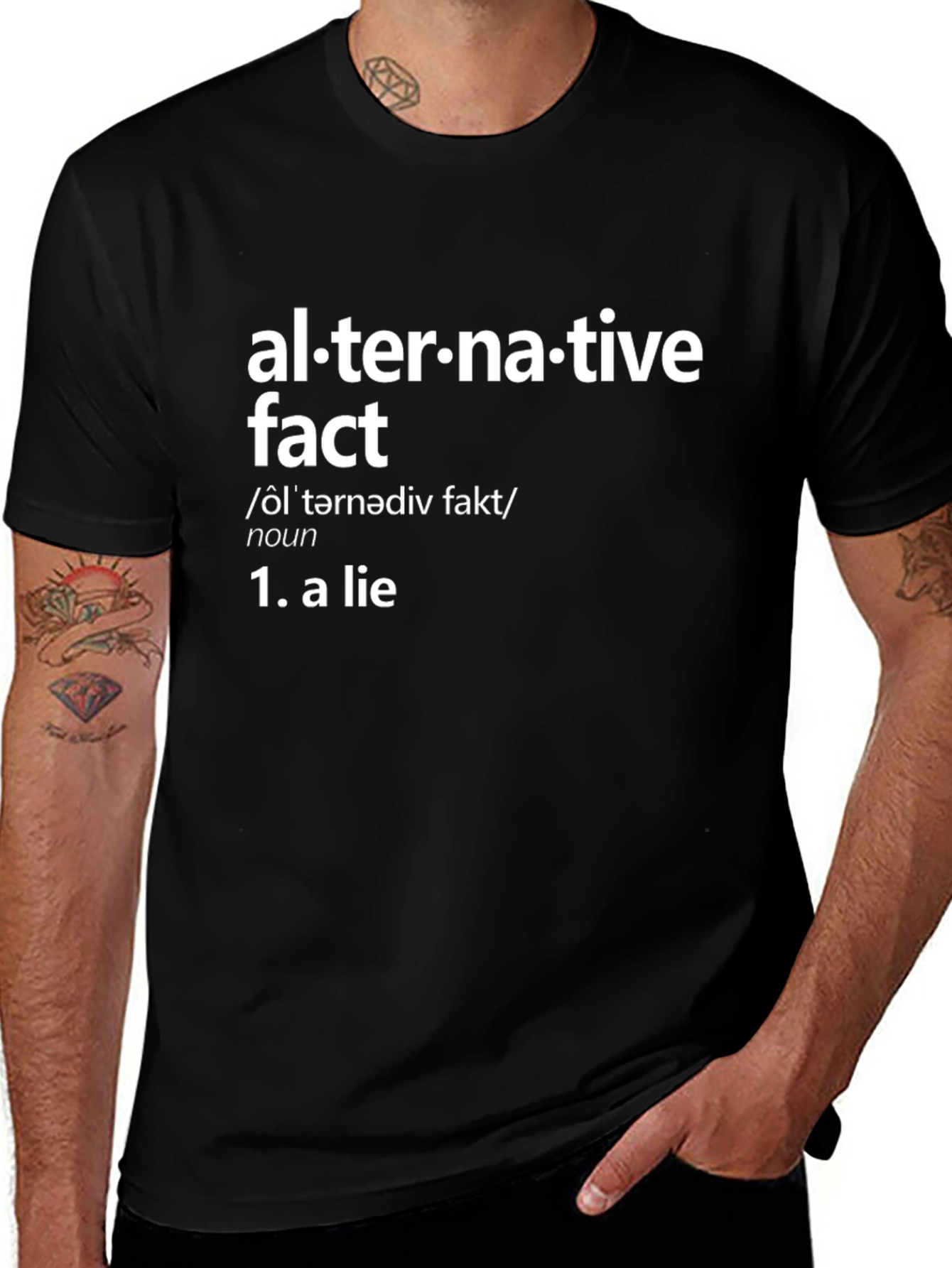Alternative Fact Definition Black T-Shirt