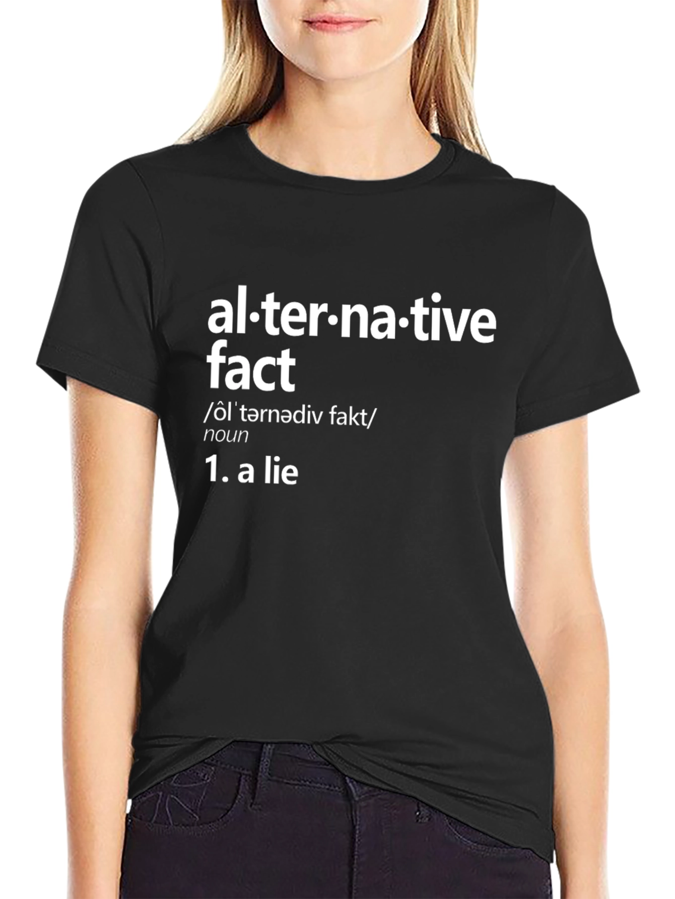 Alternative Fact Definition Black T-Shirt